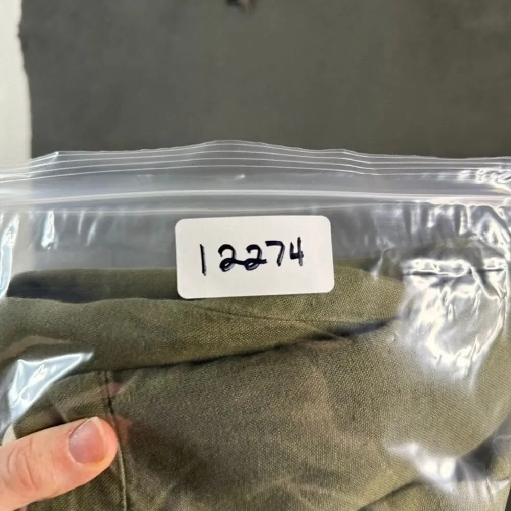 Vtg Brooks Brothers Pants Mens 38x30 (Fits 36x28) Green Linen Pleated Classic